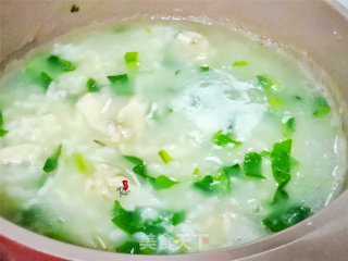 油麦菜馄饨粥的做法步骤：5