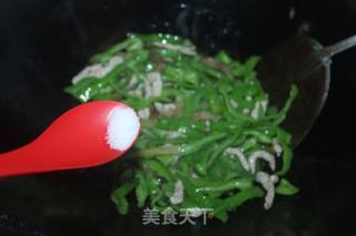#榨菜#青椒榨菜炒肉丝的做法步骤：5