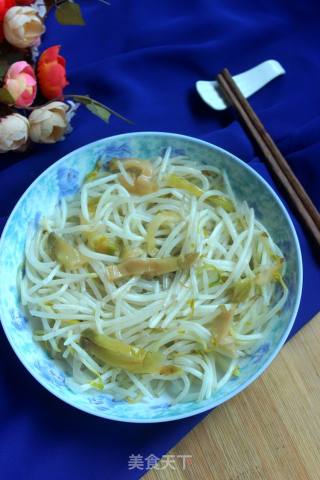 #榨菜#榨菜炒豆芽的做法步骤：6