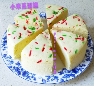 小米蒸蛋糕的魅力的做法步骤：24