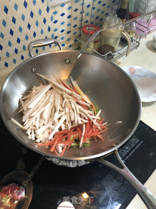 鸡丝杏鲍菇的做法步骤：5