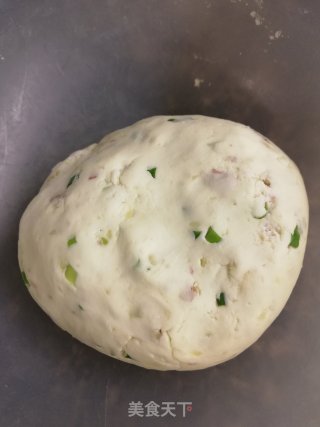 蕃薯香葱煎饼的做法步骤：3
