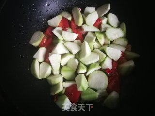 丝瓜烩油馍头的做法步骤：6