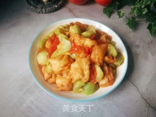 丝瓜烩油馍头的做法步骤：11