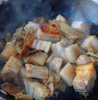 笋茸炖肉的做法步骤：5