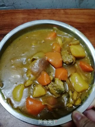 咖喱鸡肉的做法步骤：5