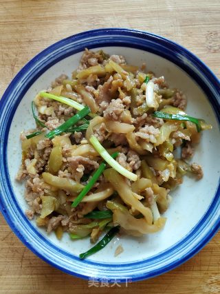 肉末炒榨菜的做法步骤：5
