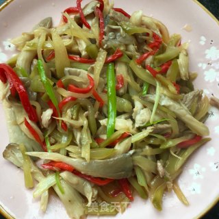 “榨菜”肉丝平菇炒榨菜的做法步骤：19