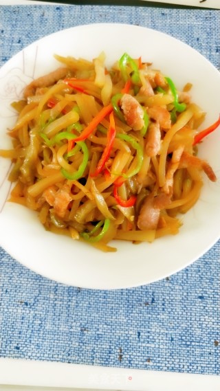 瘦肉炒榨菜的做法步骤：9