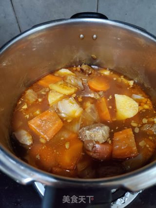 土豆焖牛腱子肉的做法步骤：9