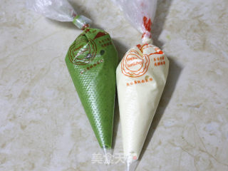 抹茶双色奶香雪糕的做法步骤：7