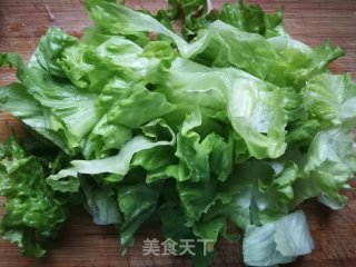 榨菜拌生菜的做法步骤：2