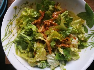 榨菜拌生菜的做法步骤：5