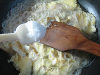 榨菜丝鸡蛋米面的做法步骤：7