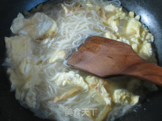 榨菜丝鸡蛋米面的做法步骤：8