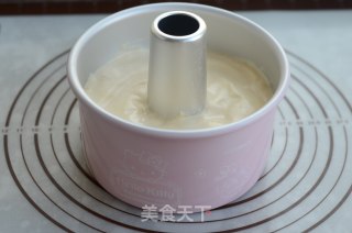 6寸中空玫瑰波浪戚风蛋糕的做法步骤：9