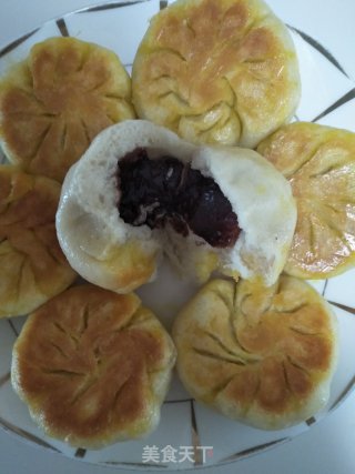 水煎豆沙包的做法步骤：12