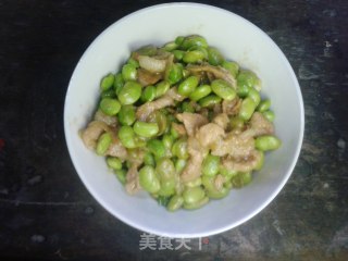 豆子炒肉的做法步骤：2