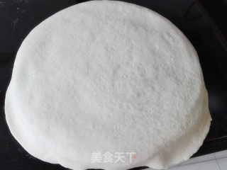 南瓜豆沙千层发面饼的做法步骤：4