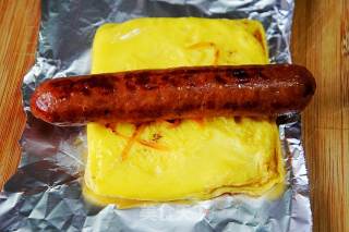 牛肉肠鸡蛋卷的做法步骤：6