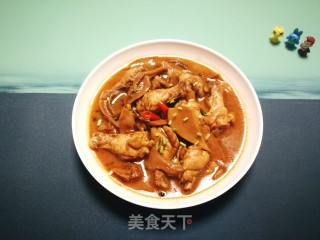 松茸干炖鸡翅根的做法步骤：20