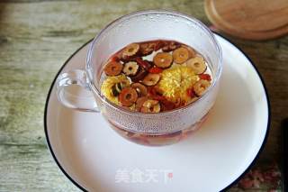 菊花红枣枸杞茶的做法步骤：3