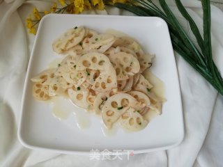 素炒莲藕的做法步骤：7
