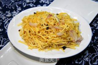 油泼豆腐丝的做法步骤：8