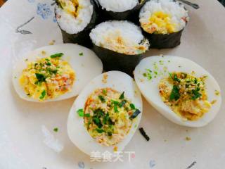 吞拿鱼镶蛋的做法步骤：4
