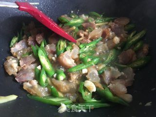 青椒炒牛筋的做法步骤：10