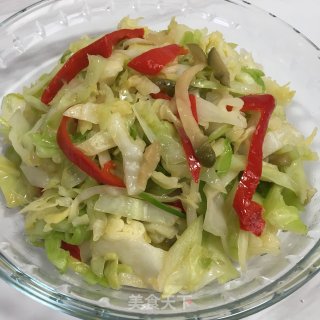 榨菜炒包心菜的做法步骤：6