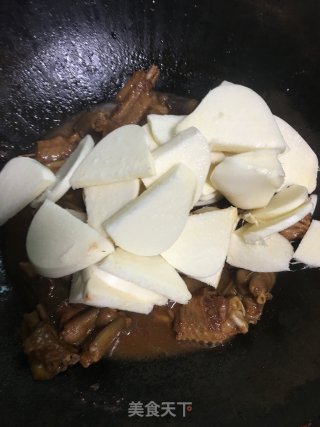 鹅脚翼焖沙葛的做法步骤：9