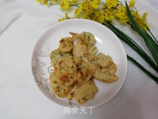 炸葱球饼的做法步骤：8