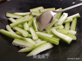 清炒节瓜的做法步骤：6