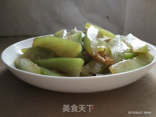 清炒节瓜的做法步骤：8
