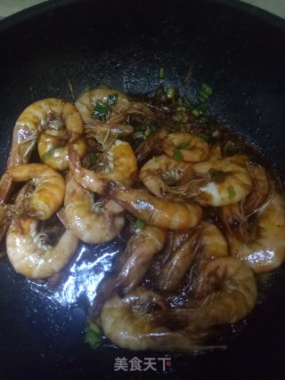 家常油焖大虾的做法步骤：9