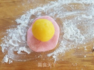奶黄冰皮月饼的做法步骤：10