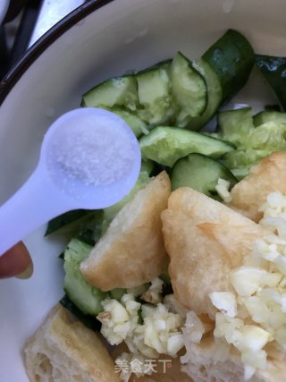 黄瓜拌面鱼的做法步骤：8