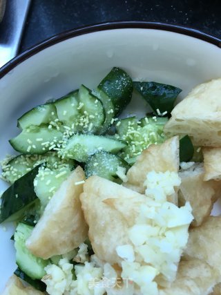 黄瓜拌面鱼的做法步骤：9