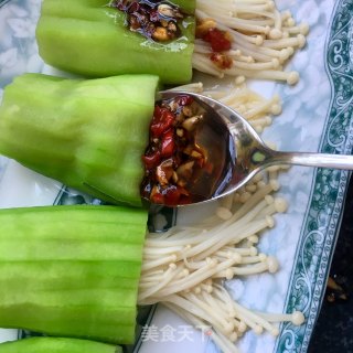 金针菇丝瓜忠的做法步骤：20