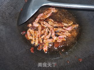 香干韭菜牛肉的做法步骤：4