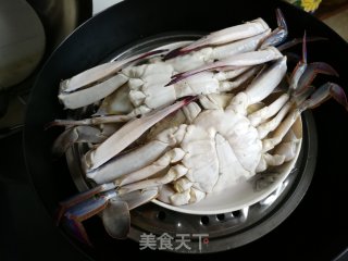 清蒸梭子蟹的做法步骤：3