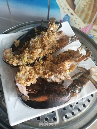 蒜蓉蒸龙虾的做法步骤：6