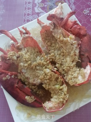 蒜蓉蒸龙虾的做法步骤：7