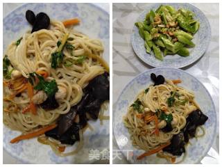 豆妈带你一起做家常炒面（什锦炒面）的做法步骤：5