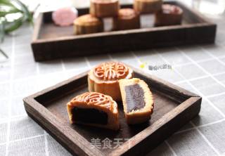 无糖豆沙月饼的做法步骤：9