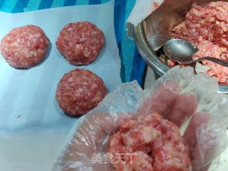 牛排菇芝士汉堡排的做法步骤：6
