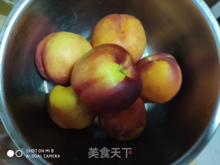 桃汁的做法步骤：1