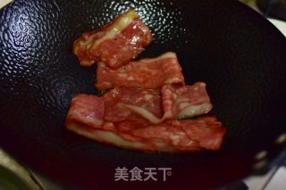 培根菠萝意面的做法步骤：1