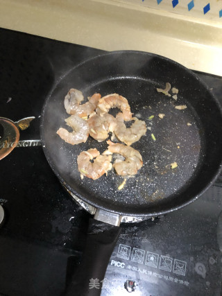 鲜虾菜丝面的做法步骤：5